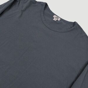 One Bone Long Sleeve Scoop Crew Neck T Shirt Mens 1 / 2XL Gray Casual Big & Tall